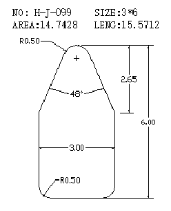 Support Bar H-J-099 drawing H-J-099