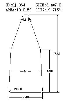 Triangular Wire SJ-064 drawing SJ-064