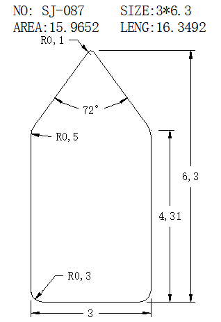 Support Bar SJ-087 drawing SJ-087
