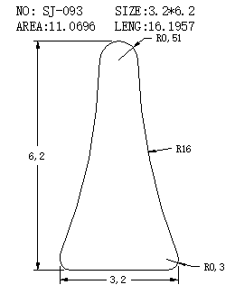 Wedge Wire SJ-093 drawing SJ-093