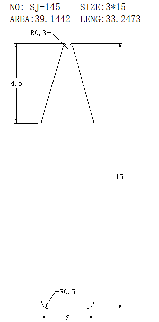 Support Bar SJ-145 drawing SJ-145