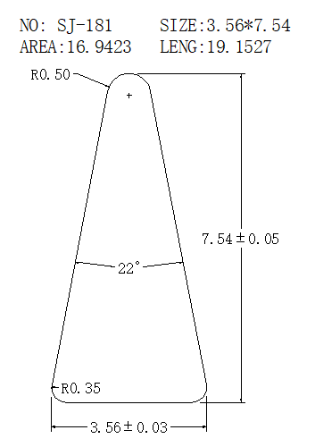 Triangular Wire SJ-181 drawing SJ-181