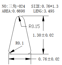 Triangular Wire SJ-024 drawing SJ-024